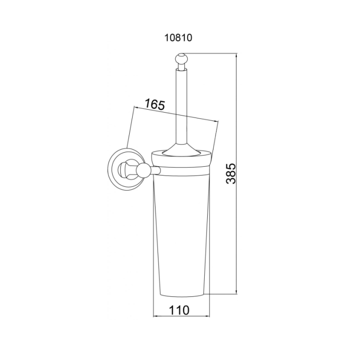 Boheme 10810 ёршик для унитаза Bronze