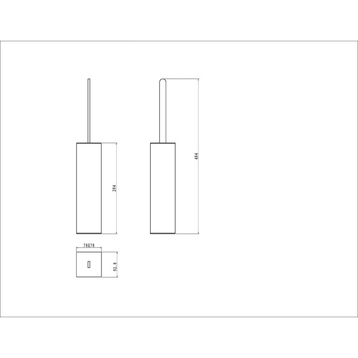 Boheme 10949-B-G ёршик для унитаза Gold