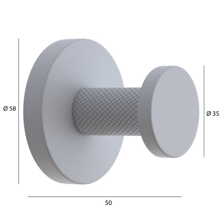 Boheme 10976-B Крючок для ванны Uno Black
