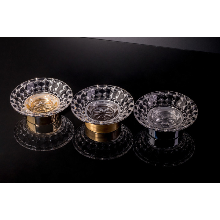 Boheme 10205 мыльница Murano Cristal Gold