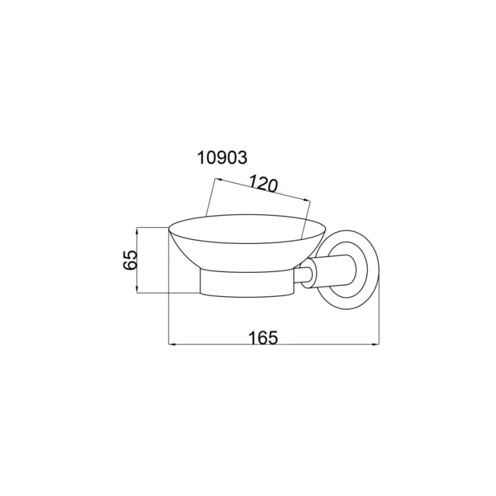 Boheme 10903-CRST-СH мыльница для ванны Chrome