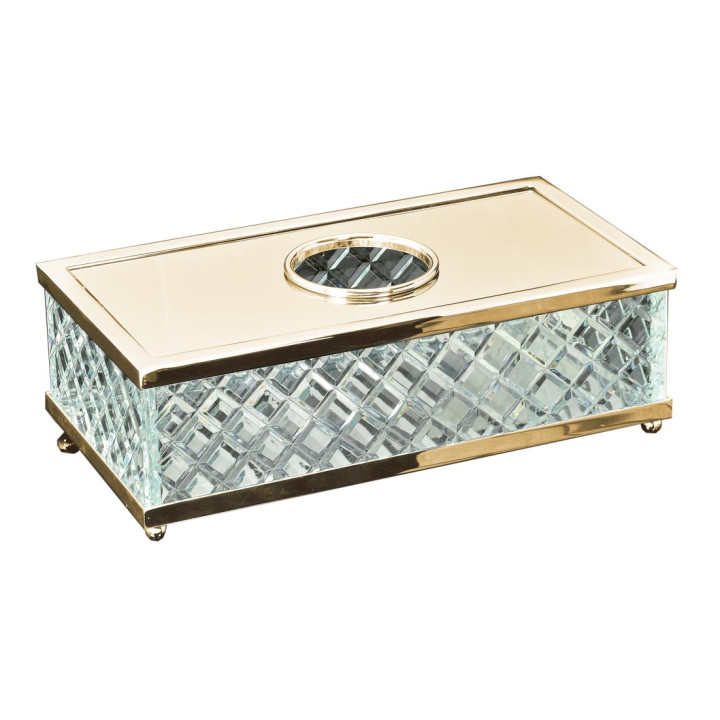 Boheme 10232 салфетница Murano Cristal Gold
