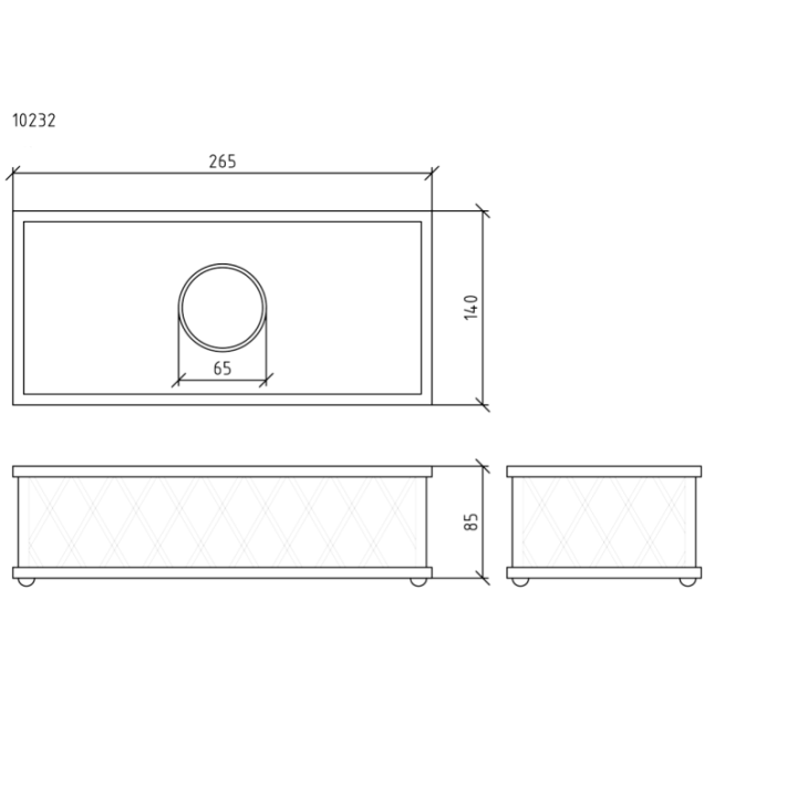 Boheme 10232 салфетница Murano Cristal Gold