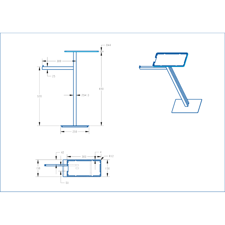 Boheme 10952-BRB полотенцедержатель-стойка 65 см