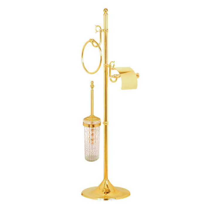 Boheme 10423 ёршик-стойка Gold для унитаза