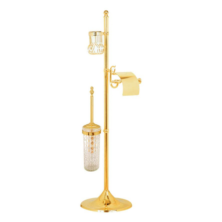 Boheme 10416 ёршик-стойка Gold для унитаза