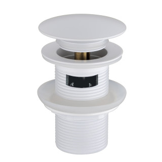 Boheme Add Донный клапан для раковины с переливом White