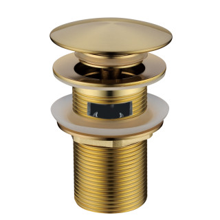 Boheme Add Донный клапан для раковины с переливом Matt Gold