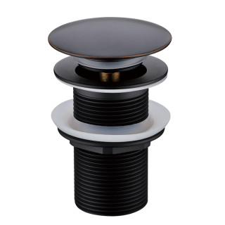 Boheme Add Донный клапан для раковины с переливом Black