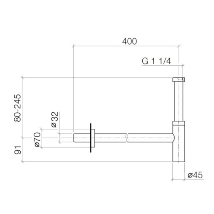 Dornbracht 1006097033 сифон для раковины