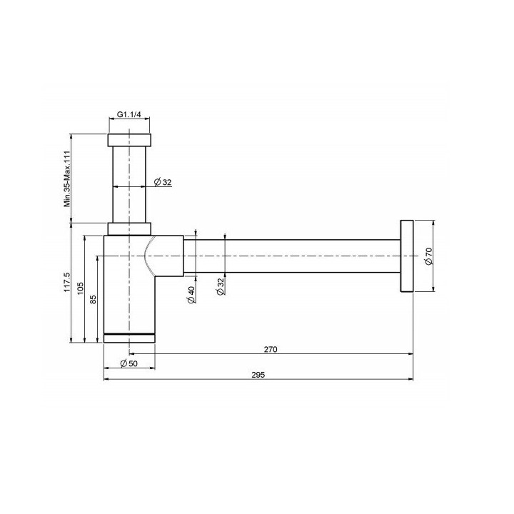 Fima Carlo Frattini F406NS сифон для раковины