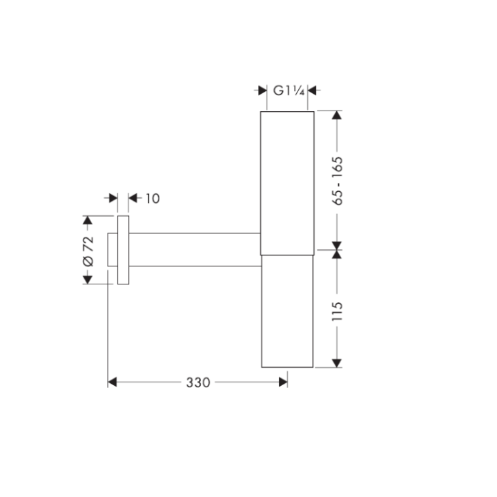 Сифон Hansgrohe Flowstar 52100000 для раковины