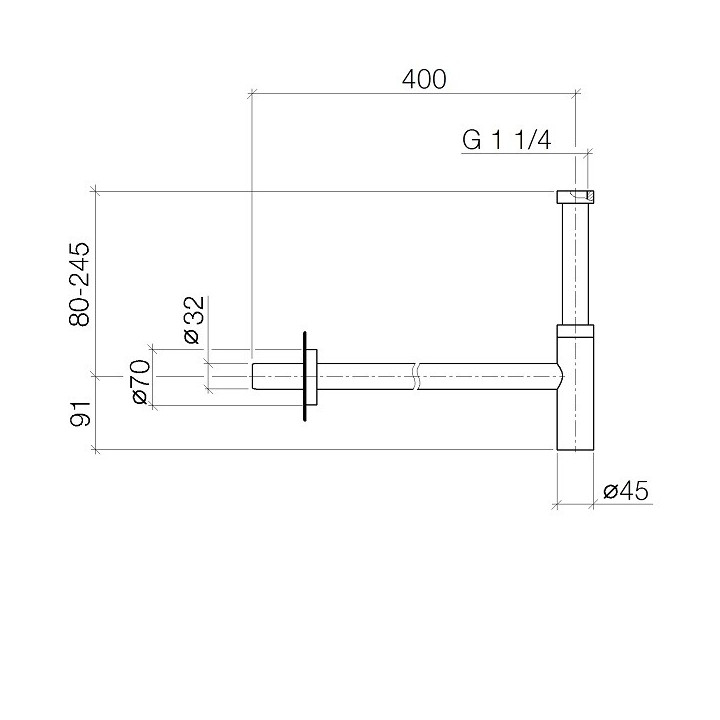 Dornbracht 1006097000 сифон для раковины