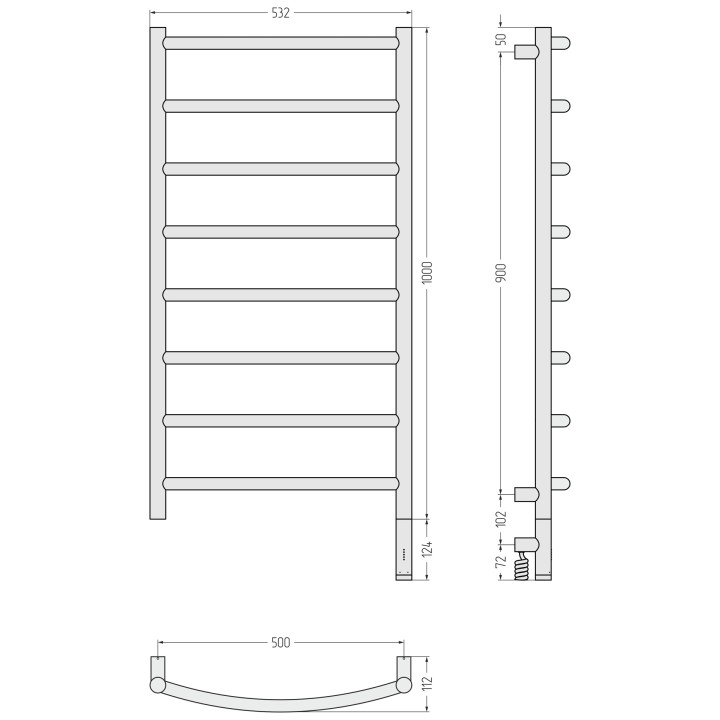Полотенцесушитель Сунержа Галант 3.1, 022-6001-1050