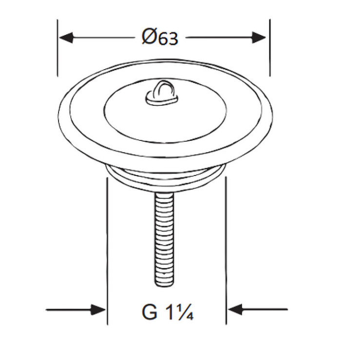Kludi 1041135-00 донный клапан для раковины