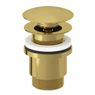 Kludi Донный клапан для раковины с переливом Brushed Gold