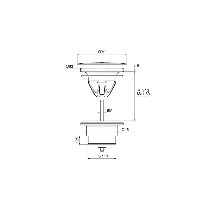 F2678OS донный клапан Fima Carlo Frattini золото