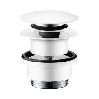 Hansgrohe Донный клапан для раковины с переливом Matt White, Bianco Opaco