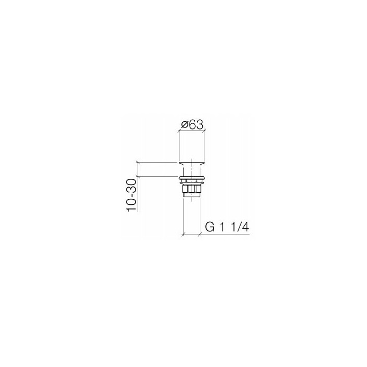Dornbracht 1011097000 донный клапан для раковины
