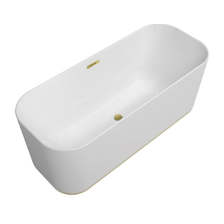 Villeroy&Boch Finion Ванна 170x70 см отдельностоящая с подсветкой Stone White