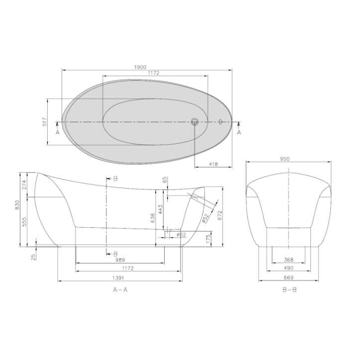 Villeroy&Boch UBQ194AVE9PDV01 ванна 190x95