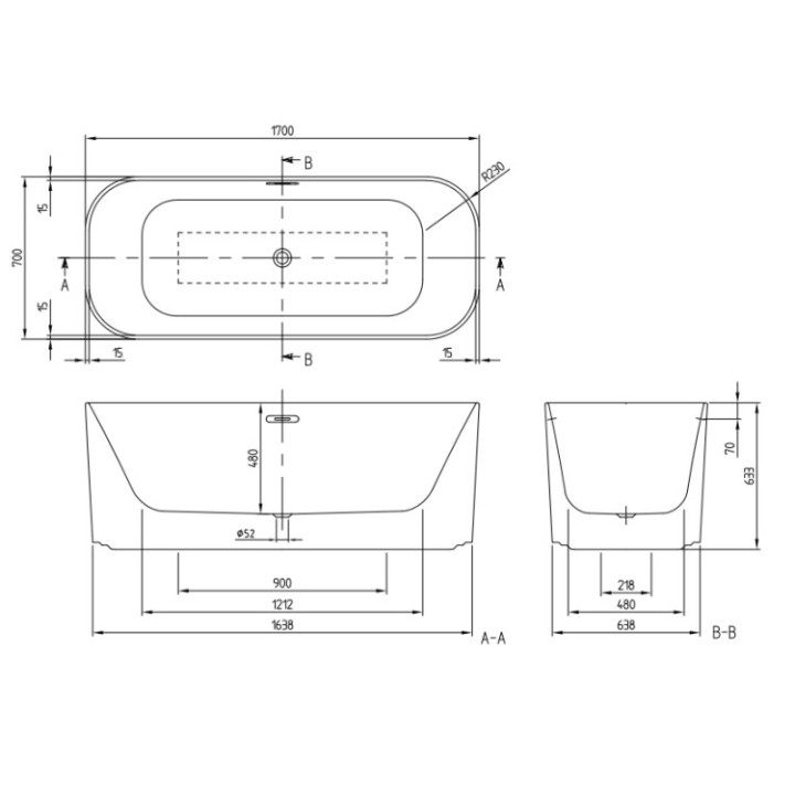 Villeroy&Boch UBQ177FIN7A300V401 ванна 170x70