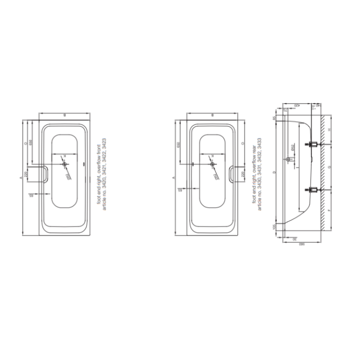Ванна Bette 3423-000 PLUS BetteSelect 180x80 белый