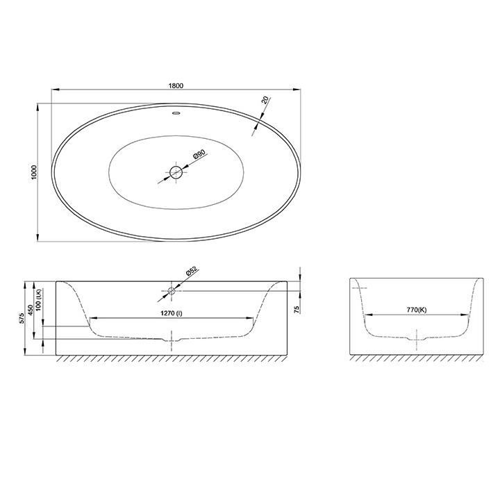 Bette 6043-440 CFXXS ванна 180x100 Snow