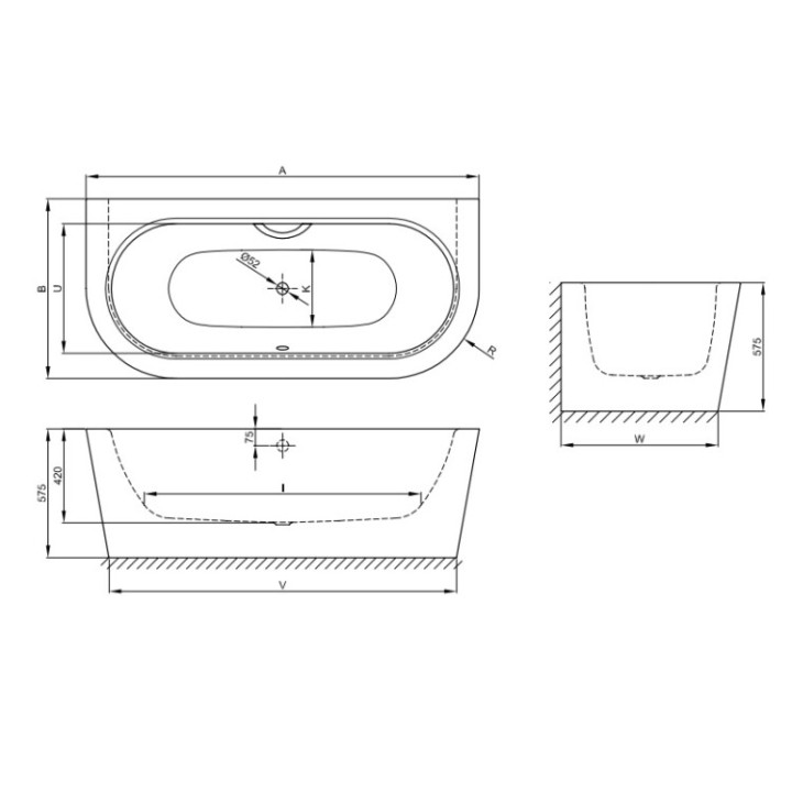 Bette 8320-000 CWVVK ванна BetteStarlet 185x85