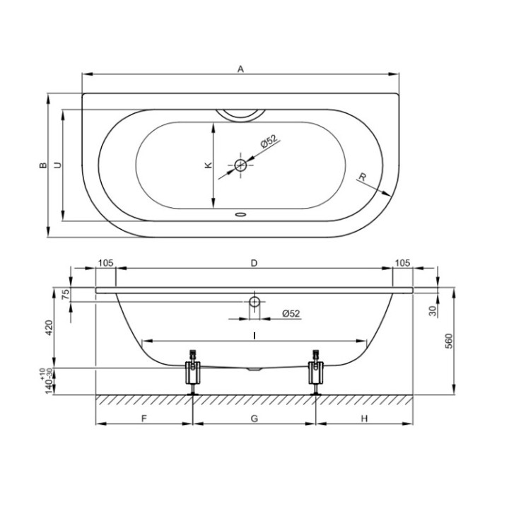 Ванна Bette 8320-000 BetteStarlet I 185x85 белый