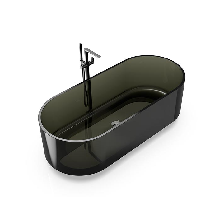 KNIEF 70003020 ванна 170x75 Ellipse Shape Black Galaxy