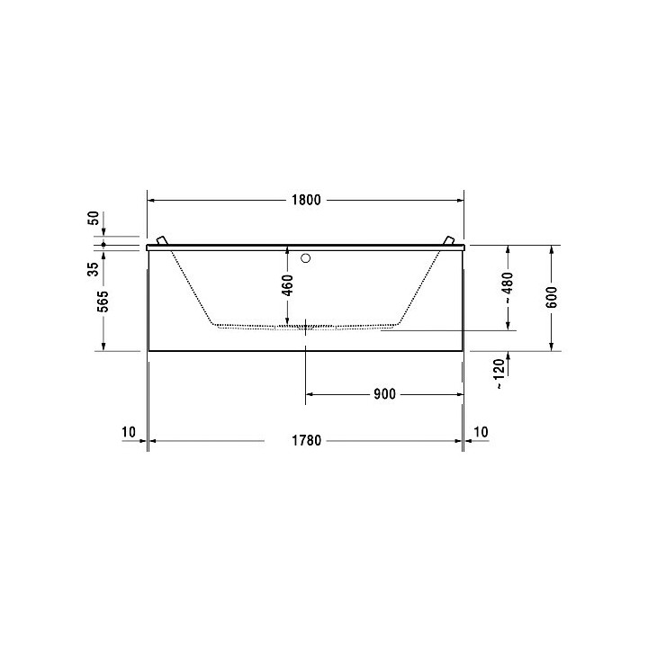Duravit 700338000000000 ванна Starck 180x80 белая