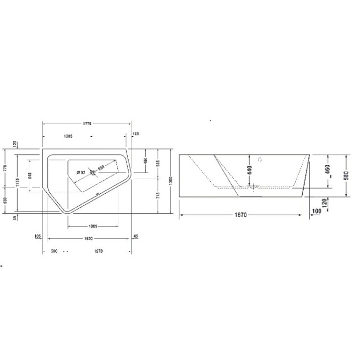 Duravit 700394000000000 ванна Paiova 177x130 белая