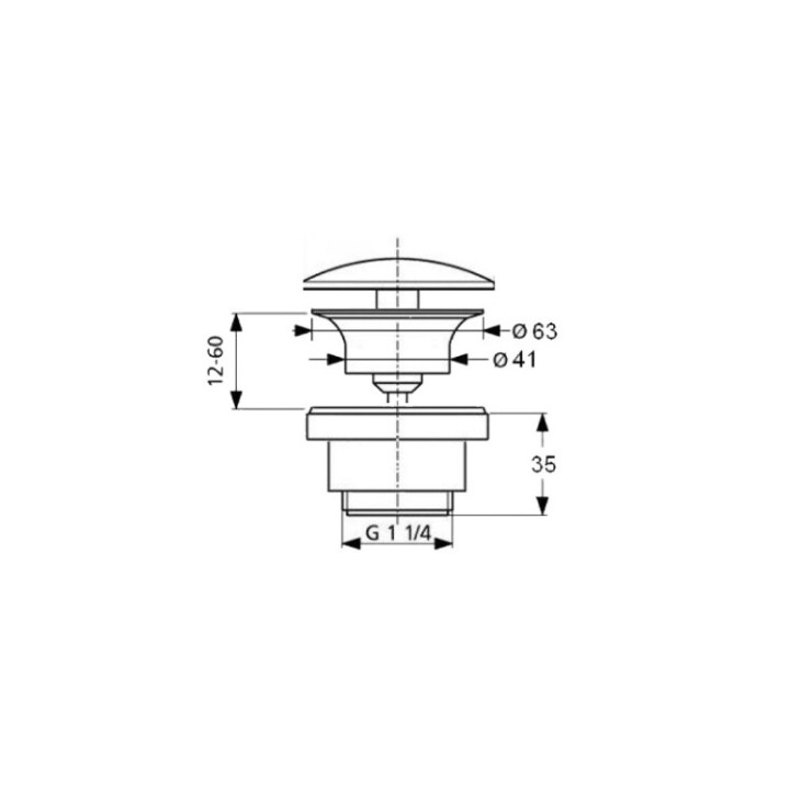 Scarabeo 10010/C ORS 55 донный клапан для раковины