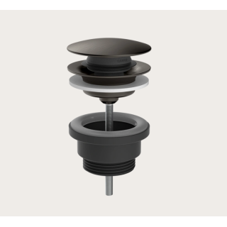 Gessi Technical Accessories Донный клапан для раковины клик-клак Black Metal Brushed PVD