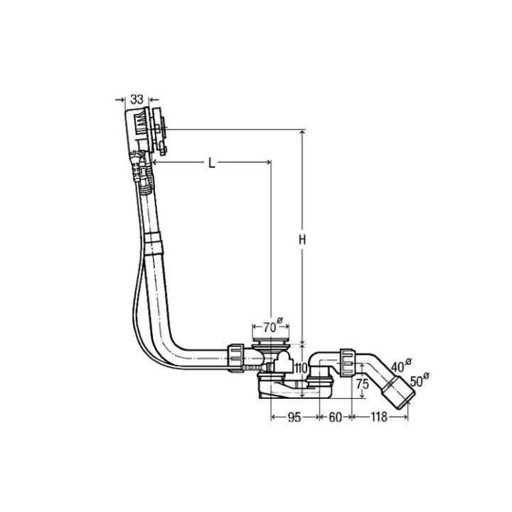 Viega 727970 слив-перелив для ванны V1 белый