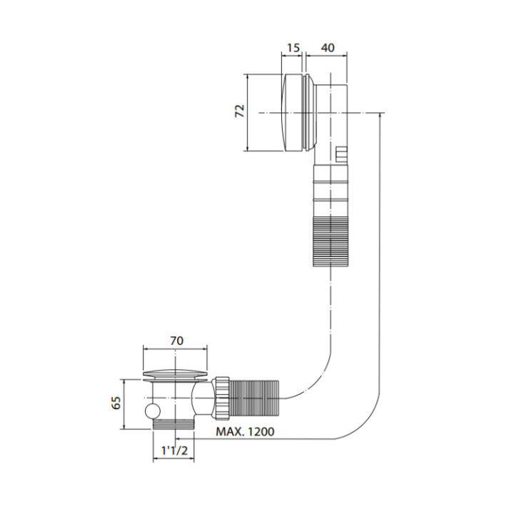 F2003BS слив-перелив Fima Carlo Frattini