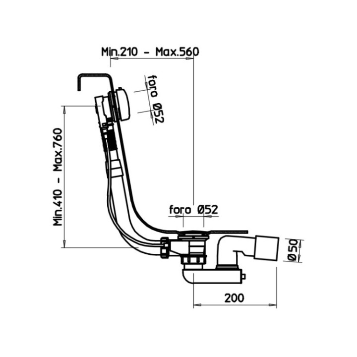 Gessi 01452#149 слив-перелив Finox Brushed Nickel