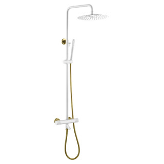 Boheme Uno Душевая система с изливом термостатическая White
