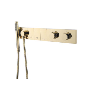 Boheme ZODIAC Душевая система термостатическая Gold