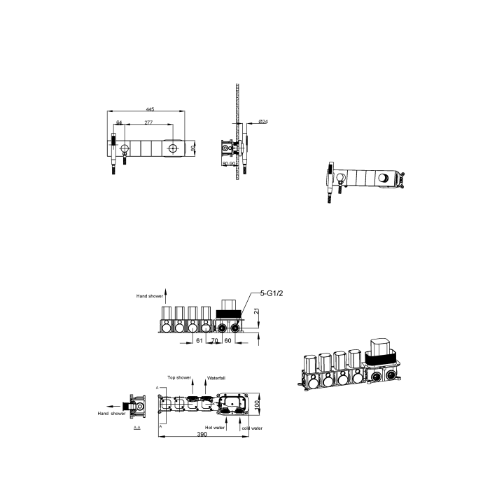 Boheme 132-SYS-MG душевая система ZODIAC