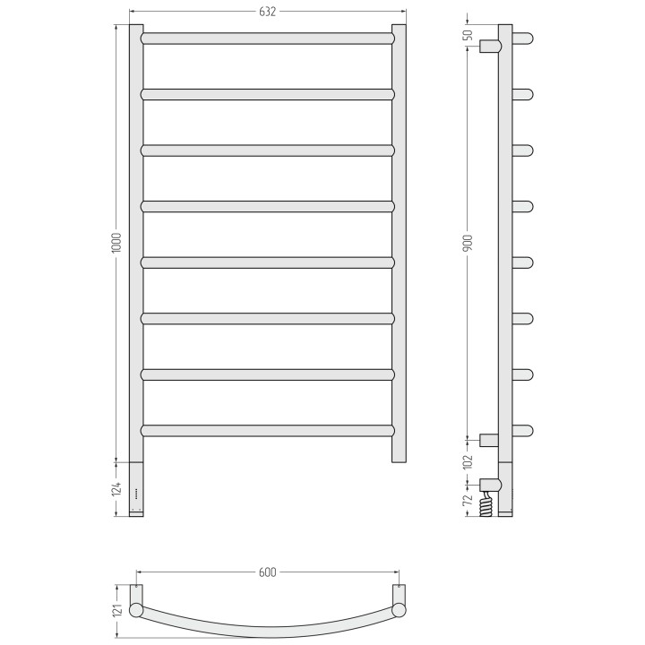 Полотенцесушитель Сунержа Галант 3.1, 30-6000-1060