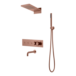 Boheme Fusion Душевая система с изливом термостатическая Copper Brushed
