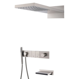 Boheme ZODIAC Душевая система с изливом Nickel Brush