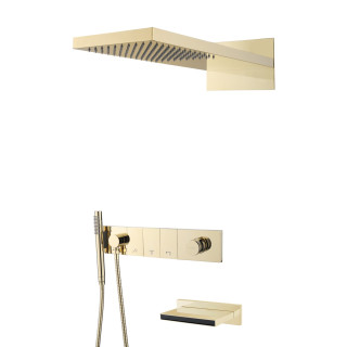 Boheme ZODIAC Душевая система с изливом Matt Gold