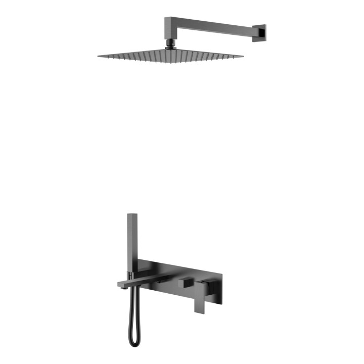 Душевая система Boheme Qubic 474-GM Gun Metall