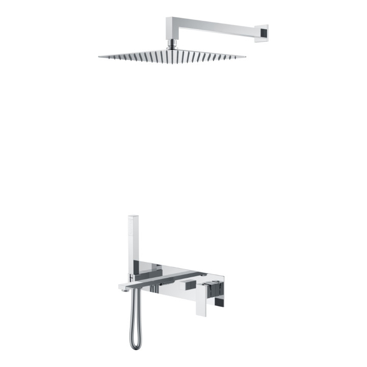 Boheme 474-CR душевая система Qubic Chrome