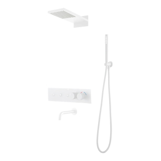 Boheme Fusion Душевая система с изливом термостатическая White