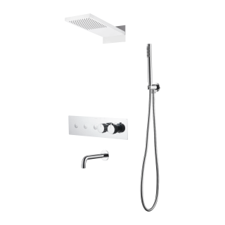 Boheme Fusion Душевая система с изливом термостатическая Chrome