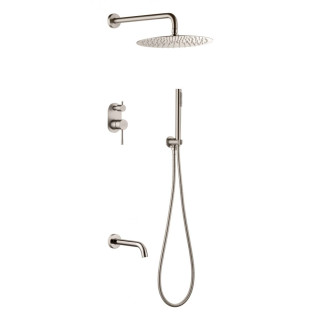 Boheme Uno Душевая система с изливом Nickel Brush
